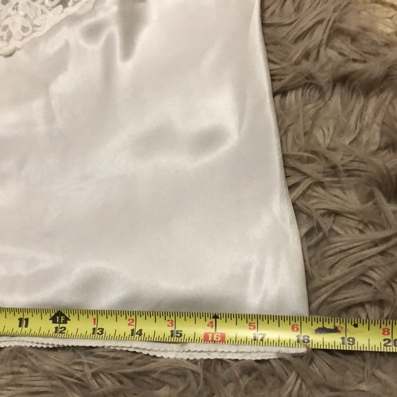 Vintage Silk Camisole Top-Off White with Lace - Picture 10 of 15